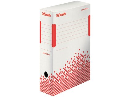 Archívny box Esselte Speedbox 100mm biely/červený