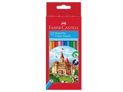 Farbičky Faber Castell drevené, 12 ks