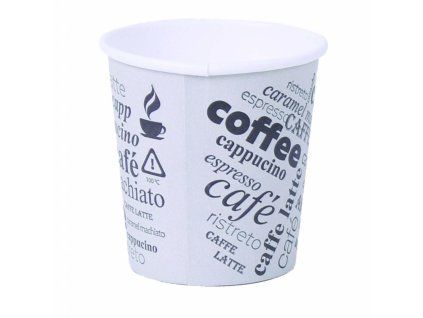 Papierový pohár 120ml ’XS’ Coffee to go s motívom 50ks