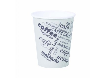 Papierový pohár 280ml ’M’ Coffee to go s motívom 50ks