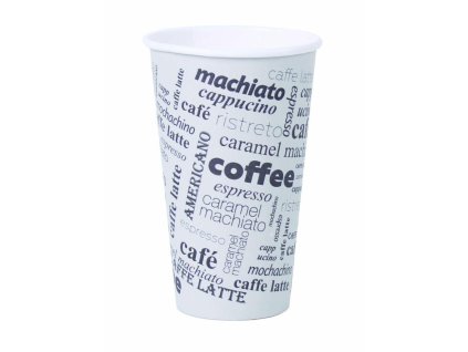 Papierový pohár 400ml Coffee to go s motívom 50ks
