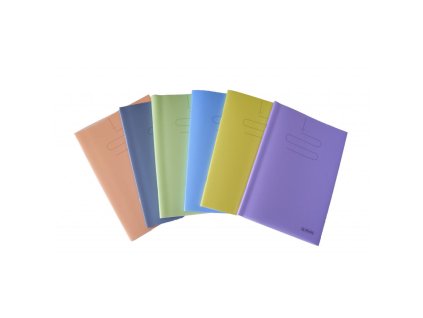 Zošit Herlitz 464, A4, s PP obalom, mix farieb