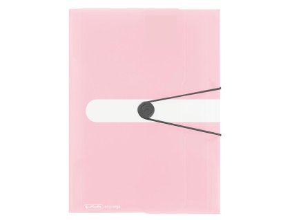 Plastový obal s gumičkou Herlitz rose