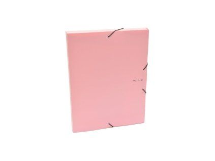 Plastový box s gumičkou Karton PP Pastelini ružový