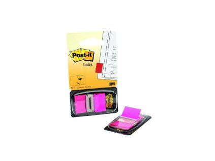 Záložky Post-it Index široké 25x43 ružová