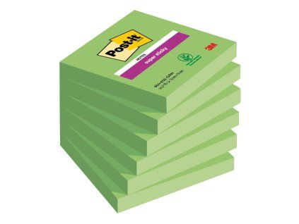 Samolepiaci bloček Post-it Super Sticky zelené 76x76mm