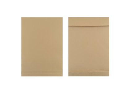 Taška B4 s X dnom a odtrhávacou páskou 250 x 354 mm hnedá 130g