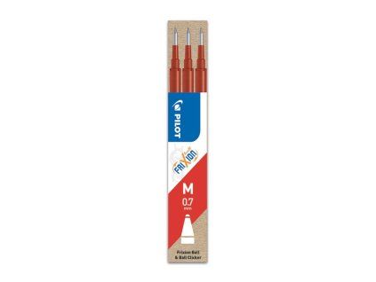 Náhradná náplň do gumovacieho rollera PILOT Frixion 0,7 mm červená, 3 ks