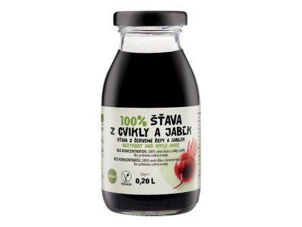 ZDRAVO šťava 100% cviklovo-jablková 10 x 0,2 ℓ NEVRATNÉ SKLO
