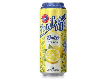 Zlatý Bažant 0% nealko radler 6 x 0,5 ℓ Citrón plechovka