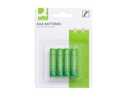 Batéria Q-CONNECT AAA mikrotužková 4 ks