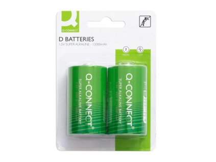 Batéria Q-CONNECT, LR20, D, veľký monočlánok, 2 ks