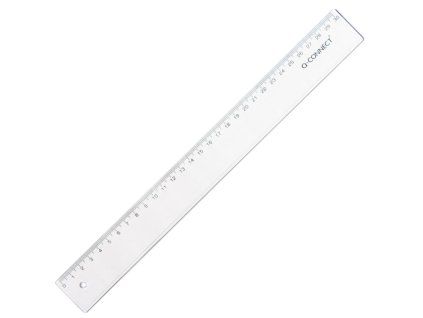 Pravítko Q-CONNECT 30 cm transparentné