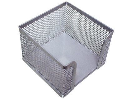 Drôtený stojan na blok ’kocka’ 95x80x95mm strieborný