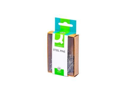 Špendlíky poniklované Q-CONNECT strieborné 30mm
