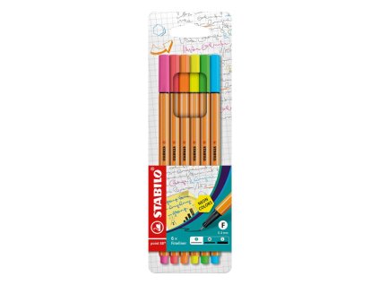 Sada linerov STABILO point 88 neon /6S