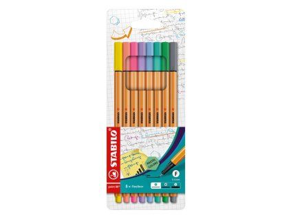Sada linerov STABILO point 88 pastel /8S