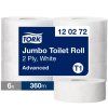 Toaletný papier 2-vrstv. TORK Jumbo 26 cm, návin 360 m, biely T1 (6 ks)