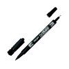 Popisovač obojstranný PILOT Twin Marker BeGreen 0,5 + 0,3 mm čierny