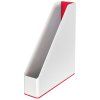Stojan na časopisy Leitz WOW biely/červený