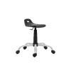Pracovný taburet 1280 PU Work, chróm