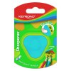 Strúhadlo KEYROAD plastové s dvomi otvormi, blister, mix farieb