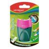 Strúhadlo KEYROAD plastové s dvomi otvormi, blister, mix farieb