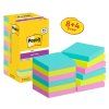 Silný samolepiaci bloček Post-it,76mm x 76mm, 90 lístkov v bločku, Cosmic, 12 bločkov v balení