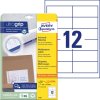 Etikety univerzálne 97x42,3mm Avery A4 25+5 hárkov