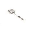 Výsuvný kotúč kovový hranatý so svorkou DURABLE JOJO CHROME QUADRO strieborný 1ks