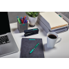 D1 Black on Green S0720740 S0720590 S0720890 -dymo-D1-label-black-green-3-8in-office-desk-in-use 1