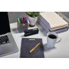 D1 Black on Yellow S0720790 S0743618 S0720580 S0720880 S0720980 40918-dymo-D1-label-3-8in-office-desk-in-use