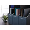 D1 White on Clear S0720600 45020-dymo-d1-label-white-clear-1-2in-storge-area-row-of-folder-organizers-in-use