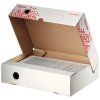 Archívny box Esselte Speedbox so sklápacím vekom 80mm biely/červený